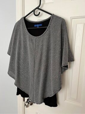 Comfy, Cute Poncho with Lining for Work, Casual